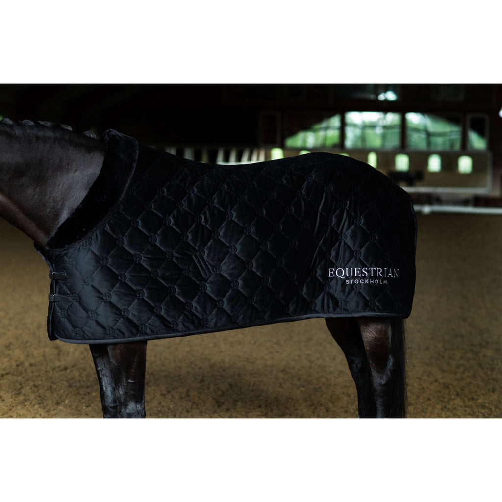 Equestrian Stockholm Fleece Rug Velvet Black