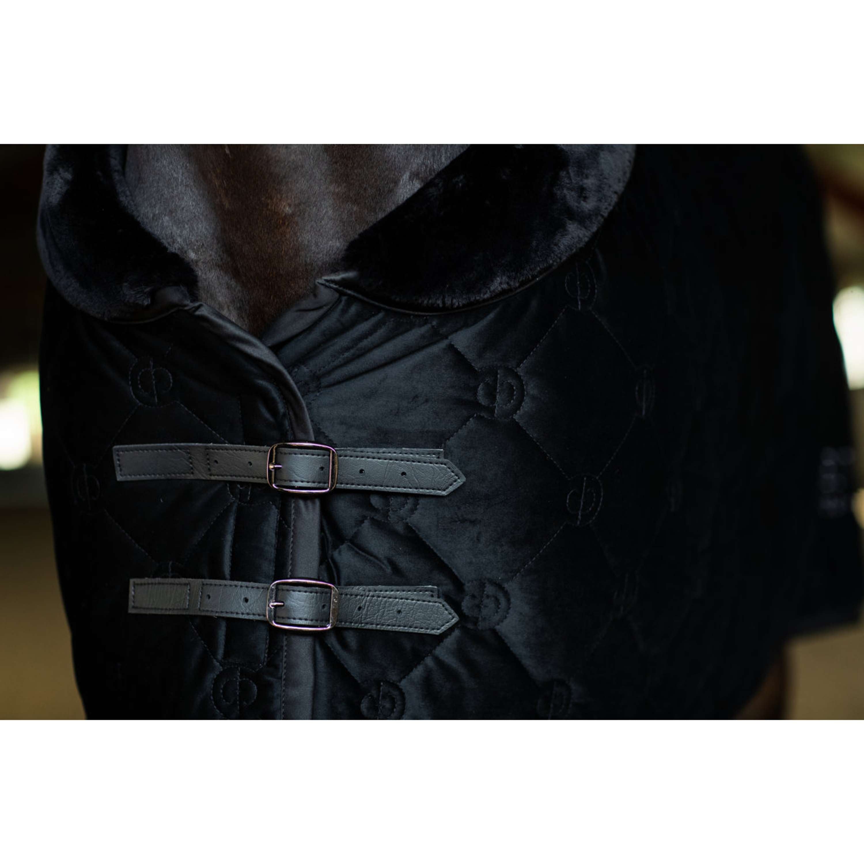 Equestrian Stockholm Fleece Rug Velvet Black