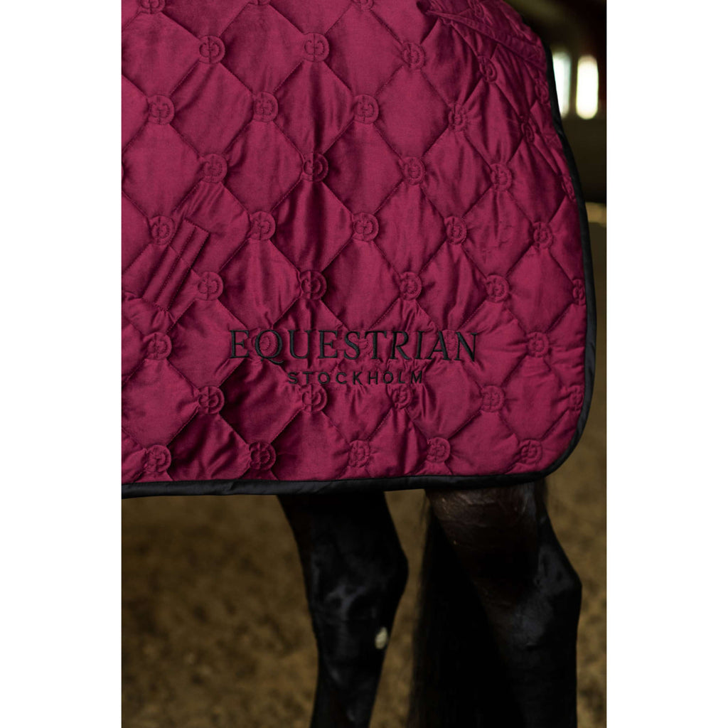 Equestrian Stockholm Fleece Rug Velvet Merlot