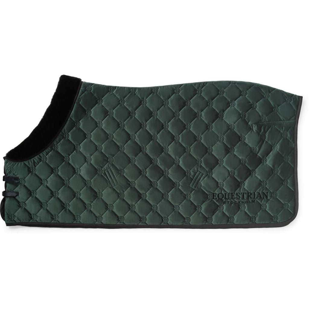 Equestrian Stockholm Fleece Rug Velvet Sycamore Green