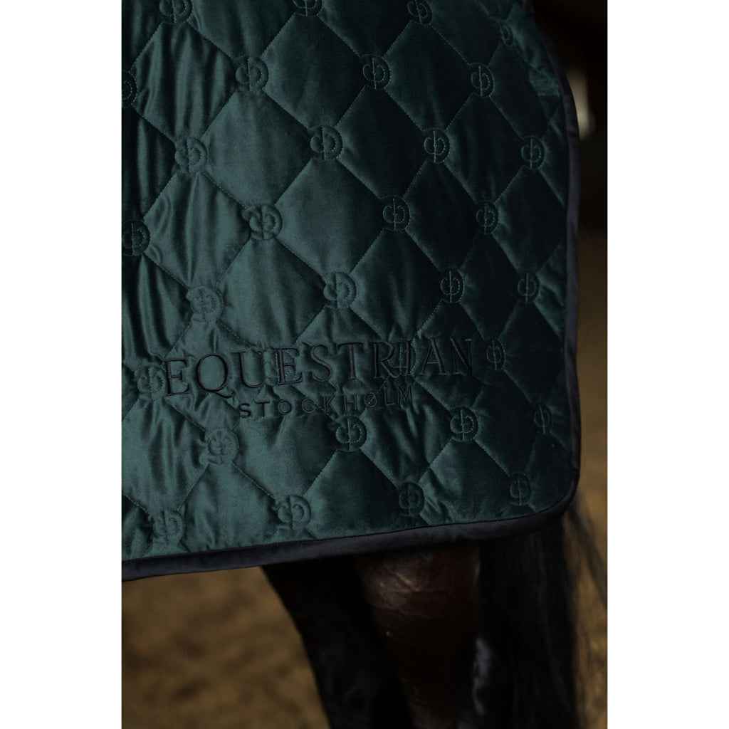 Equestrian Stockholm Fleece Rug Velvet Sycamore Green