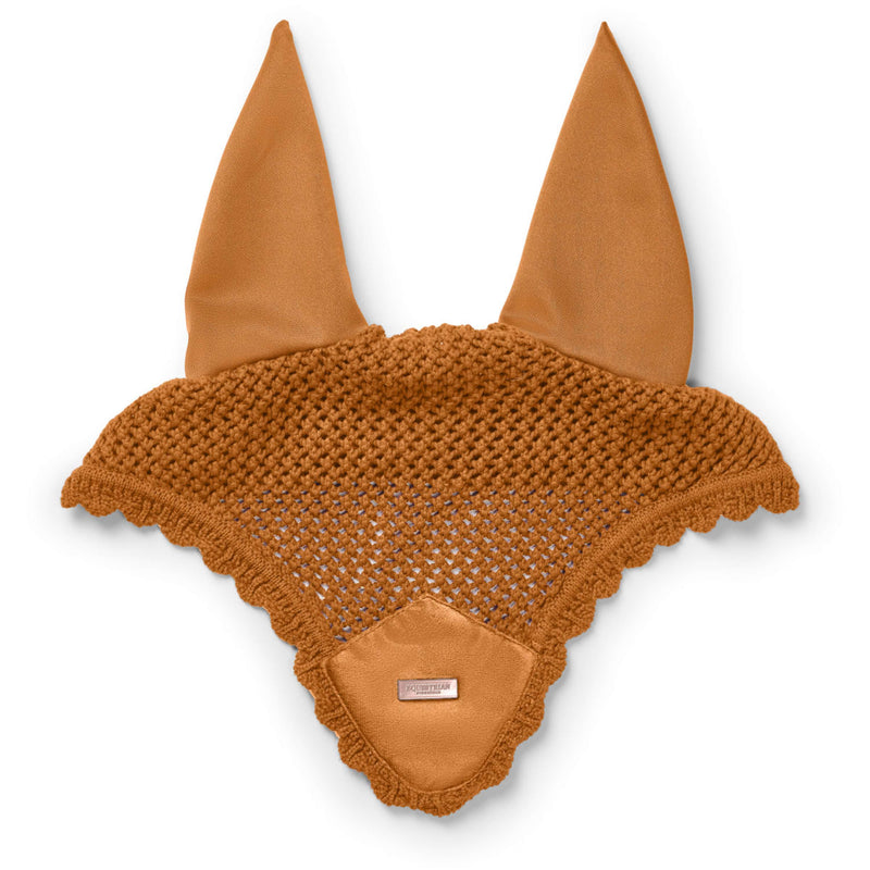 Equestrian Stockholm Ear Bonnet Velvet Chestnut