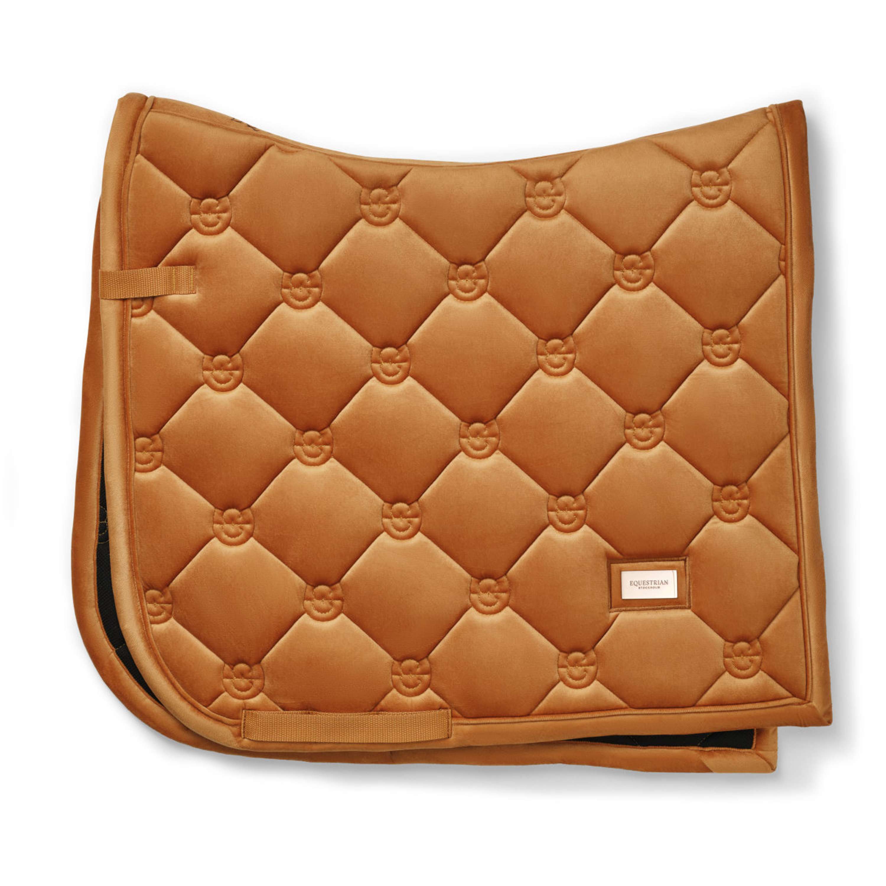 Equestrian Stockholm Saddlepad Velvet Dressage Chestnut