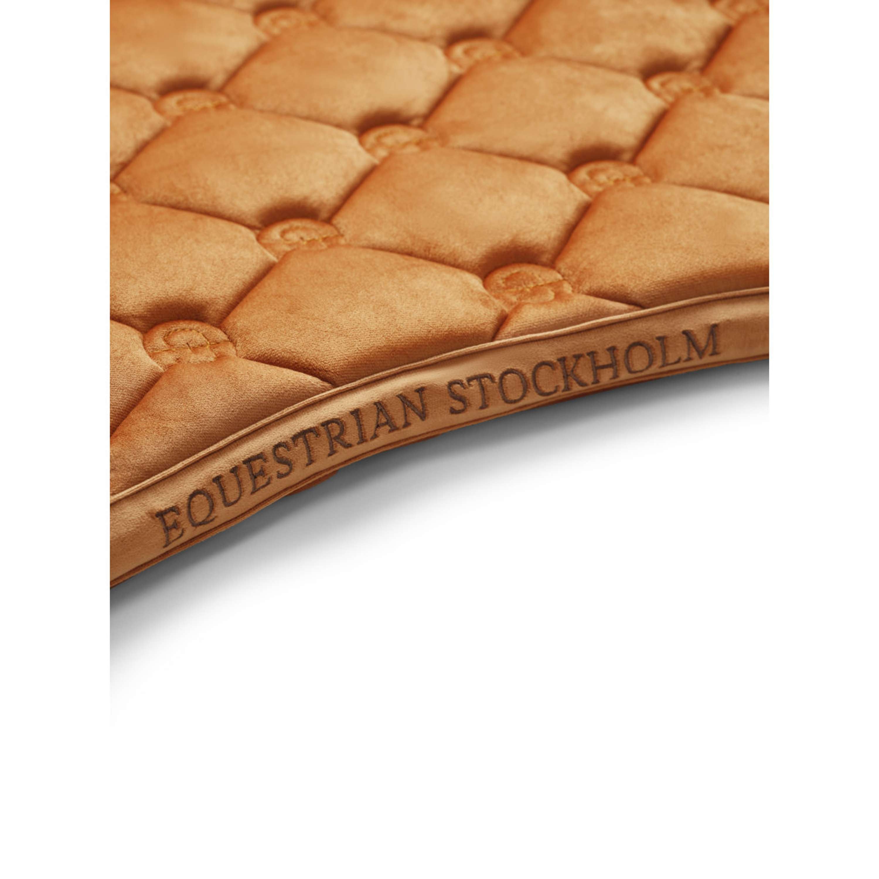 Equestrian Stockholm Saddlepad Velvet Dressage Chestnut