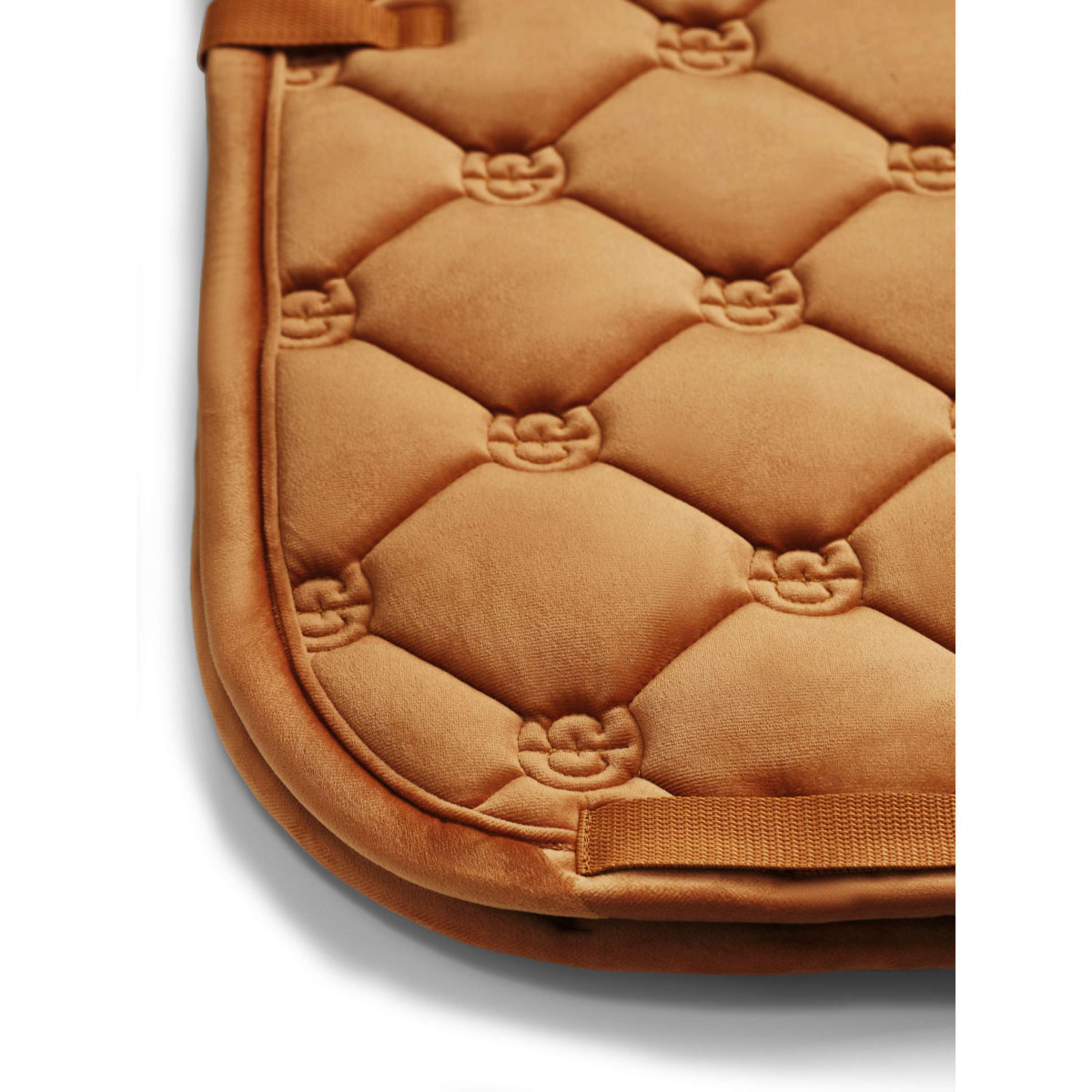 Equestrian Stockholm Saddlepad Velvet Dressage Chestnut