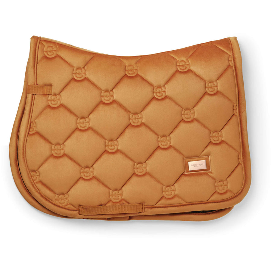 Equestrian Stockholm Saddlepad Velvet Jumping Chestnut