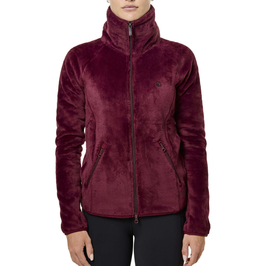Equestrian Stockholm Fleece Jacket Velvet Merlot