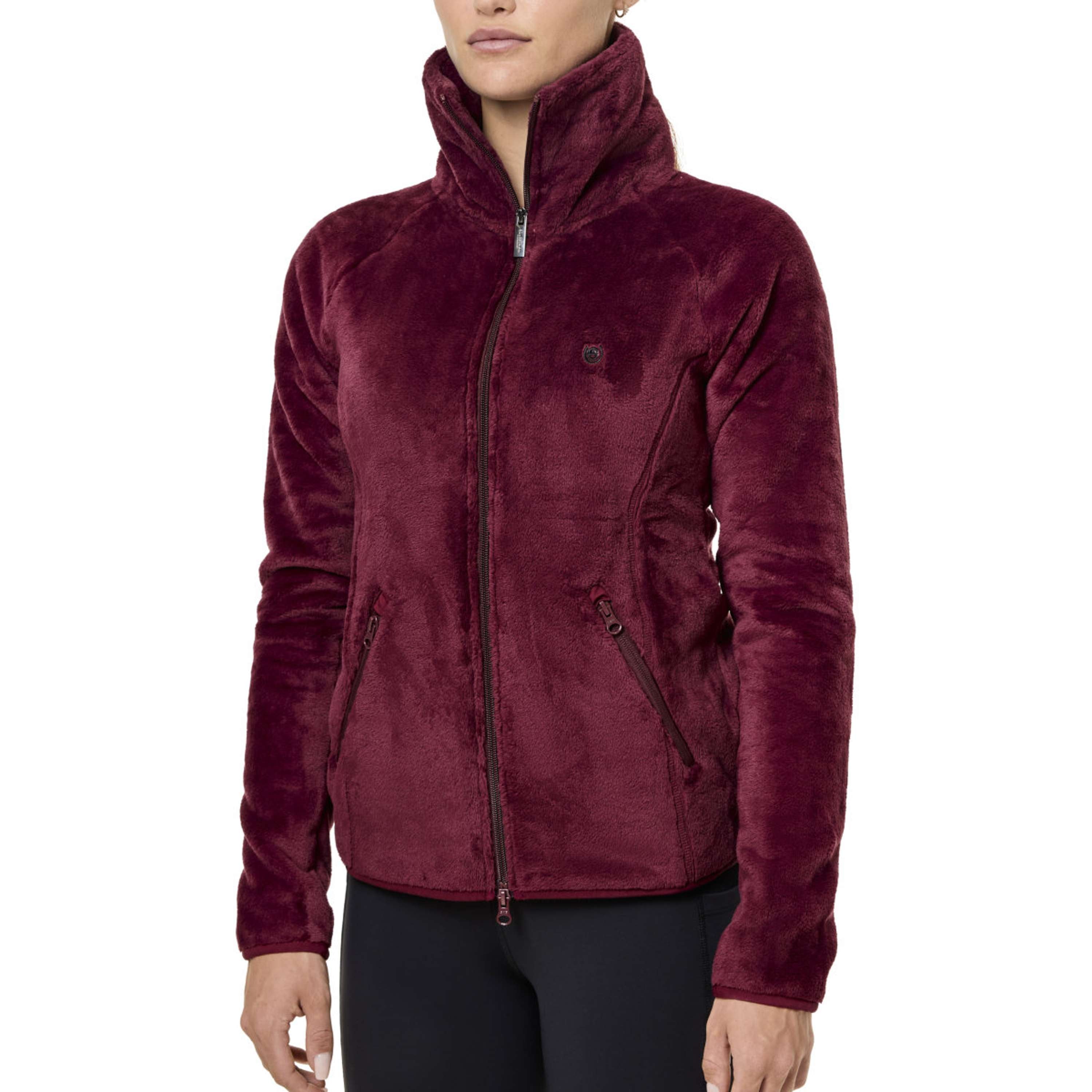 Equestrian Stockholm Fleece Jacket Velvet Merlot