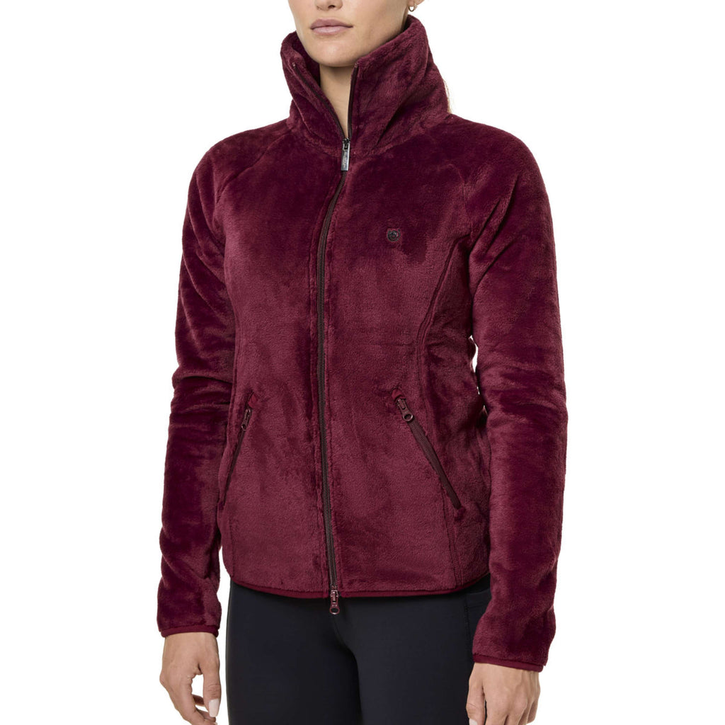 Equestrian Stockholm Fleece Jacket Velvet Merlot