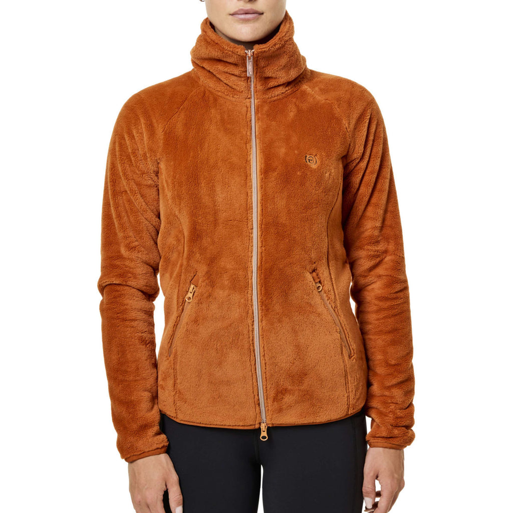 Equestrian Stockholm Fleece Jacket Velvet Chestnut