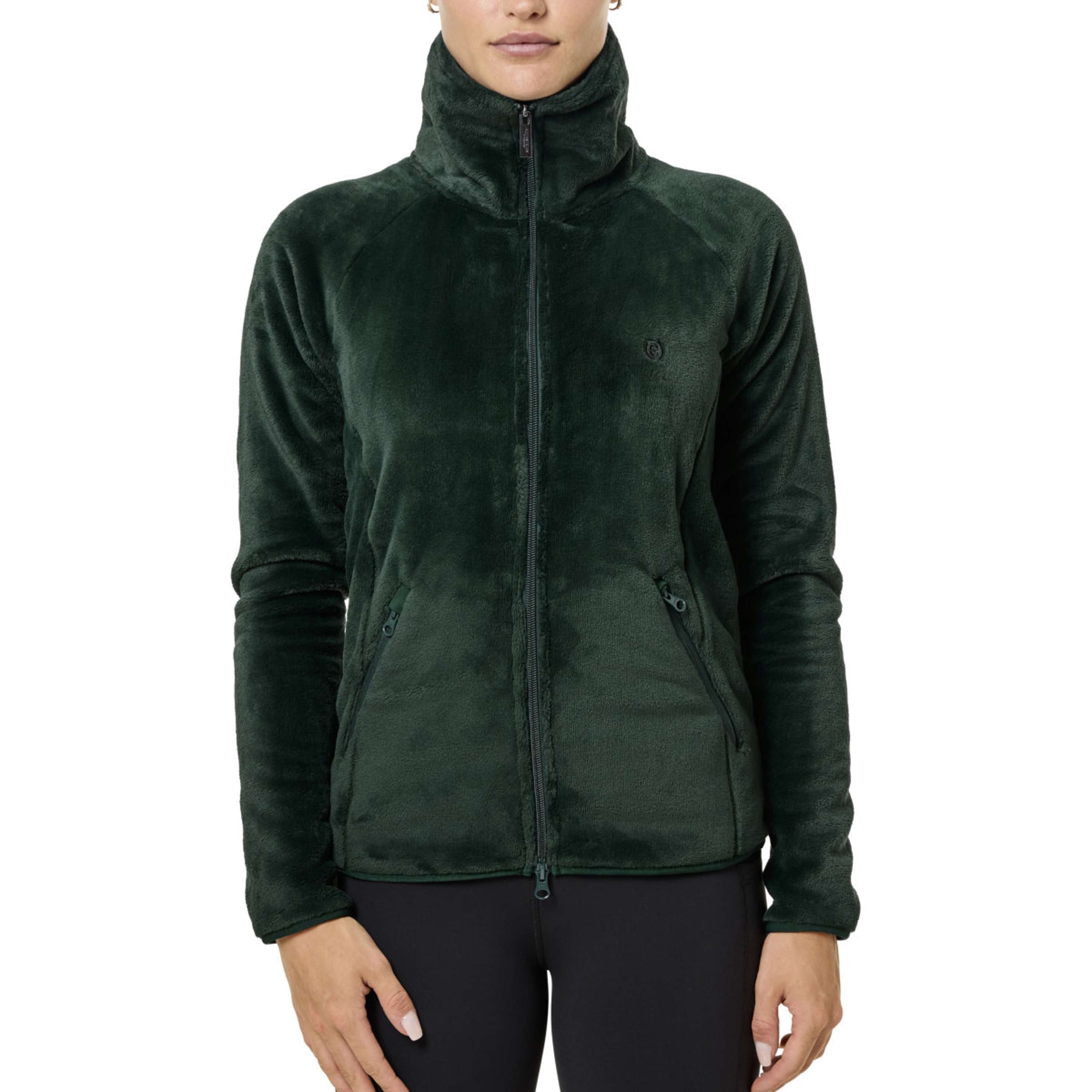Equestrian Stockholm Fleece Jacket Velvet Sycamore Green