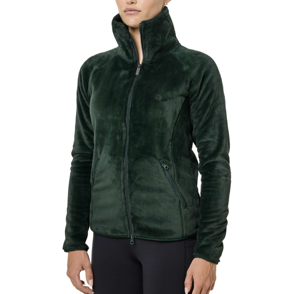 Equestrian Stockholm Fleece Jacket Velvet Sycamore Green