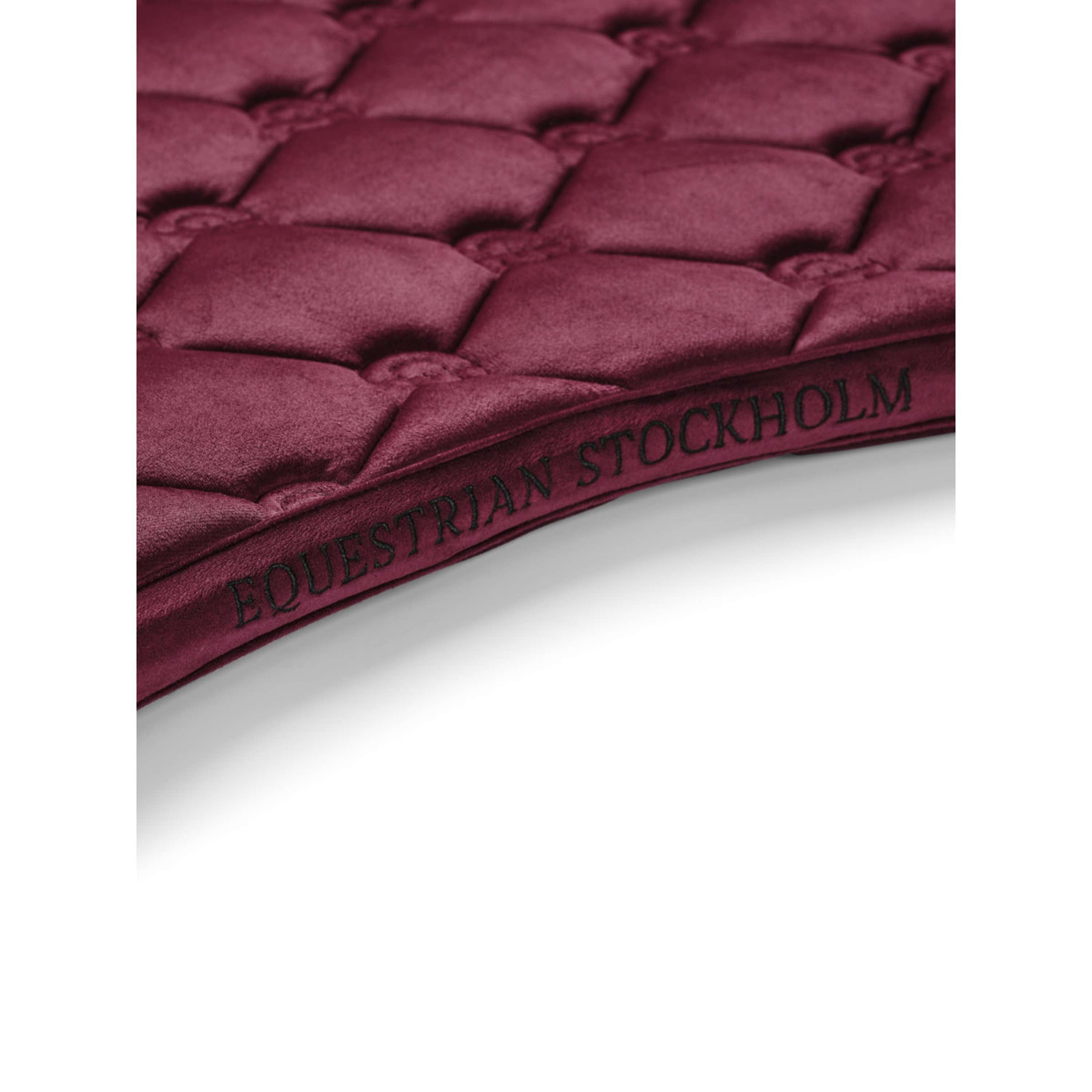 Equestrian Stockholm Saddlepad Velvet Dressage Merlot