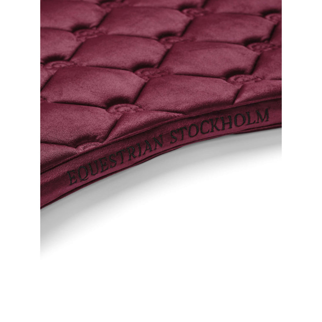Equestrian Stockholm Saddlepad Velvet Dressage Merlot