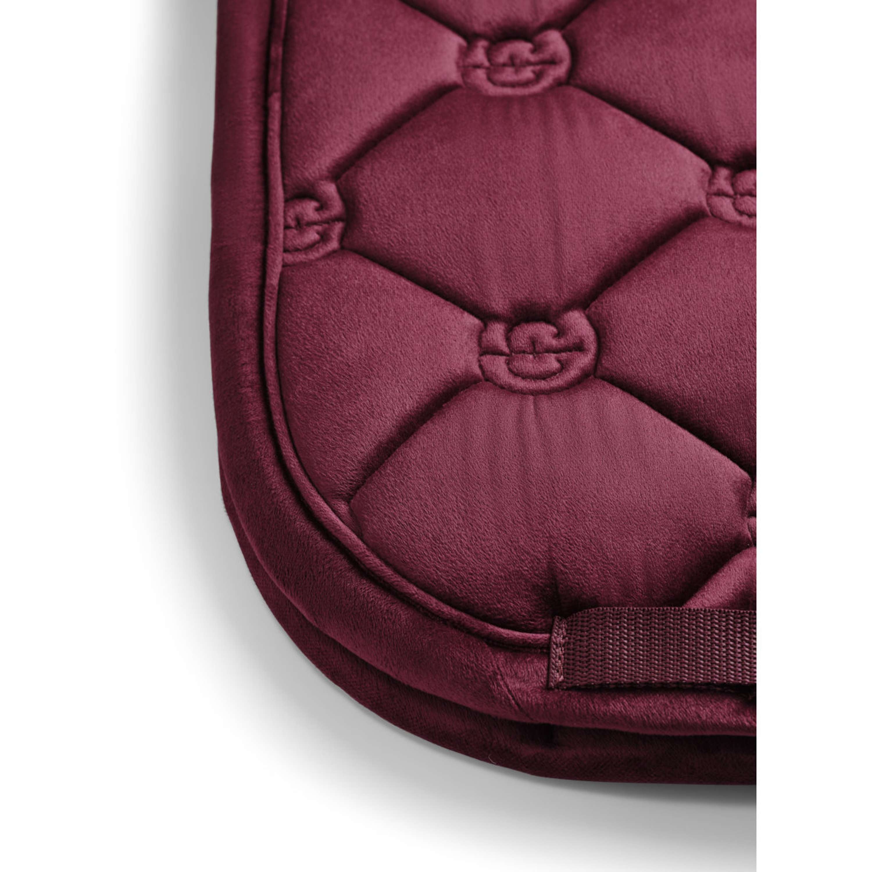 Equestrian Stockholm Saddlepad Velvet Dressage Merlot
