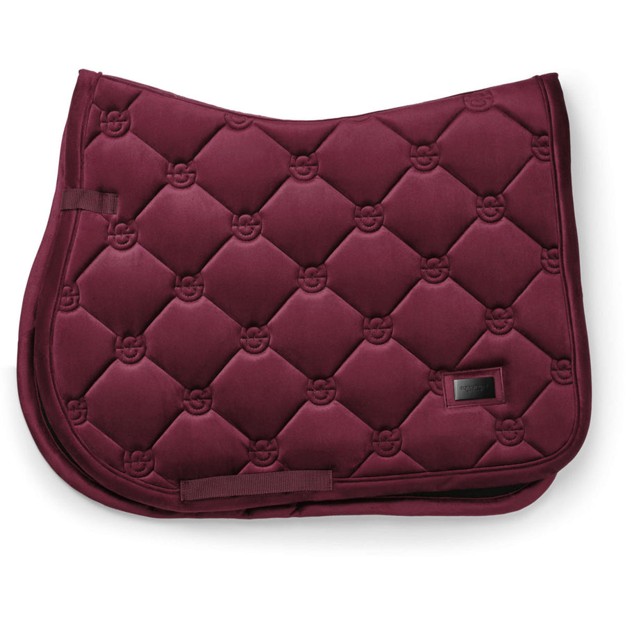Equestrian Stockholm Saddlepad Velvet Jumping Merlot