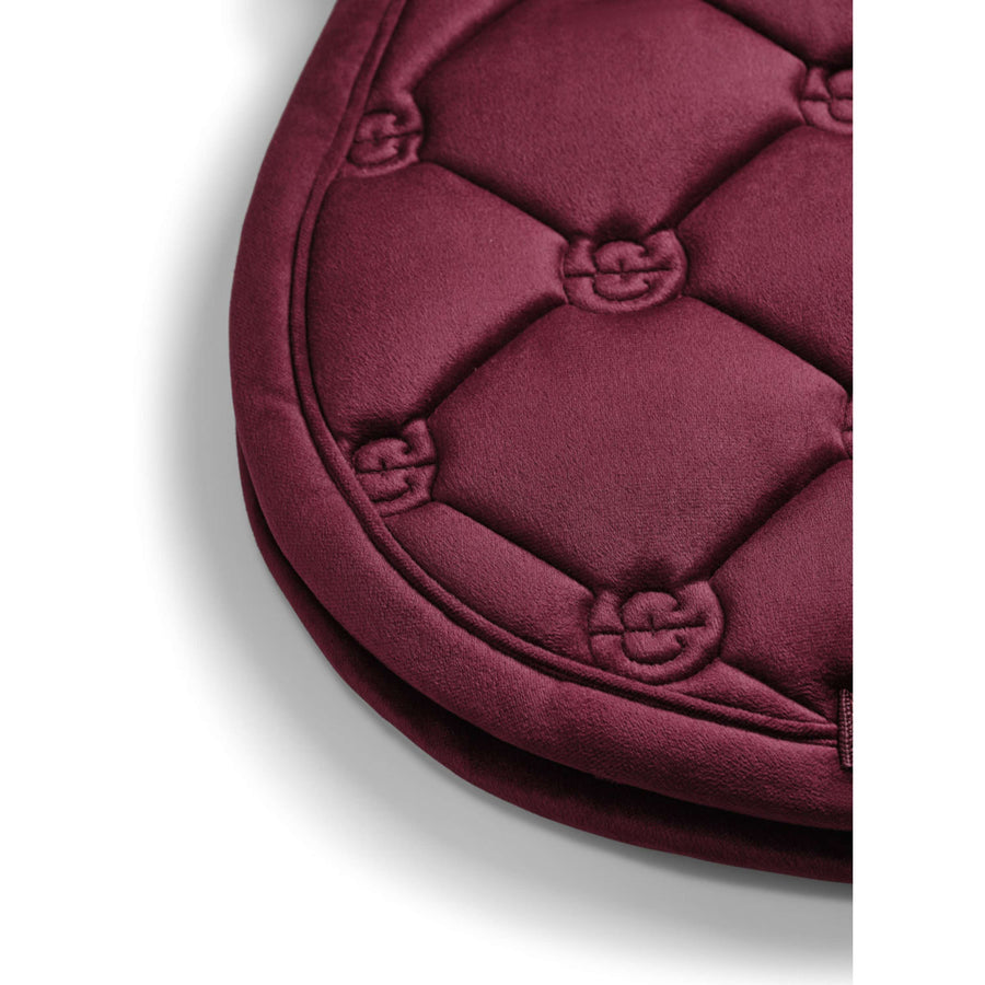 Equestrian Stockholm Saddlepad Velvet Jumping Merlot
