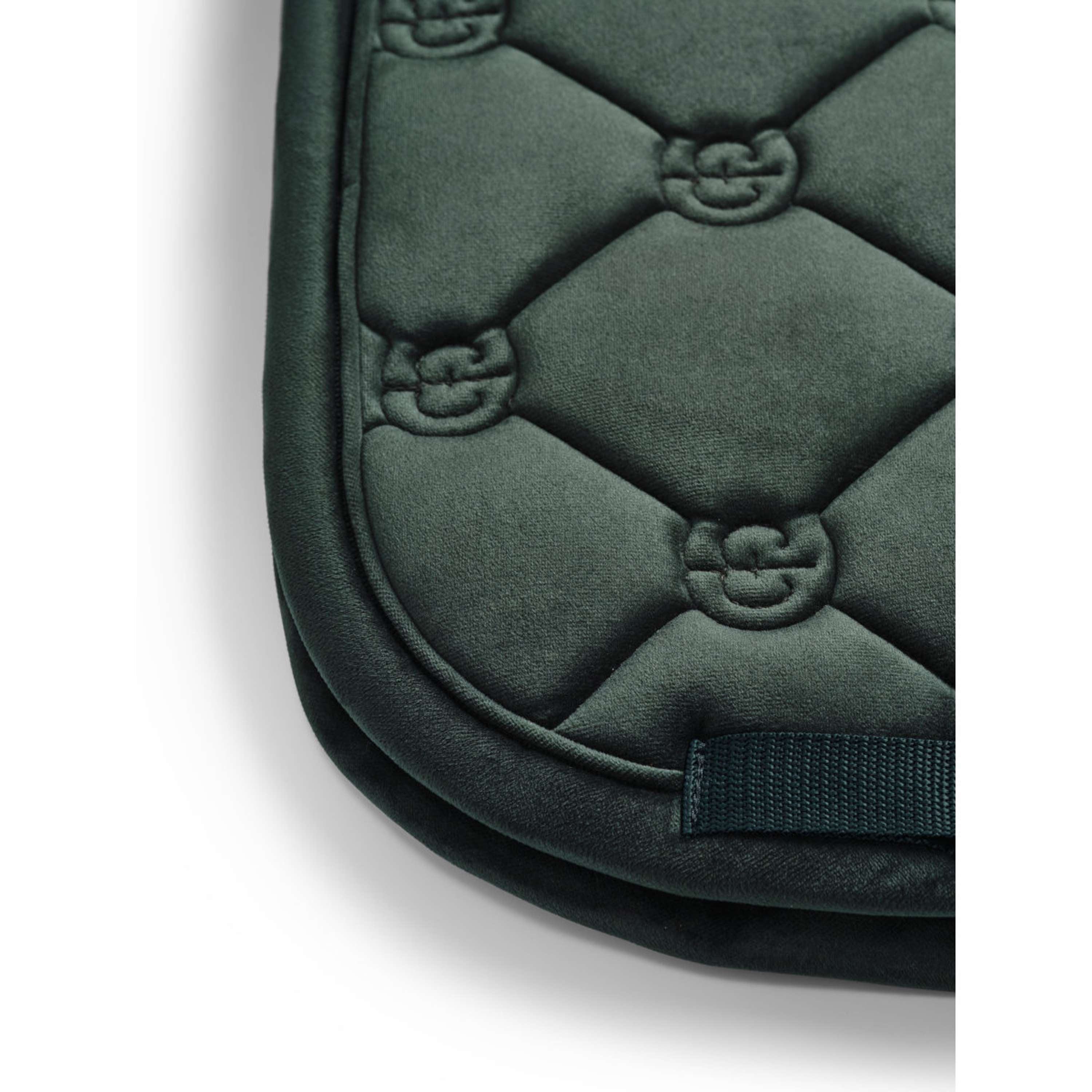 Equestrian Stockholm Saddlepad Velvet Dressage Sycamore Green