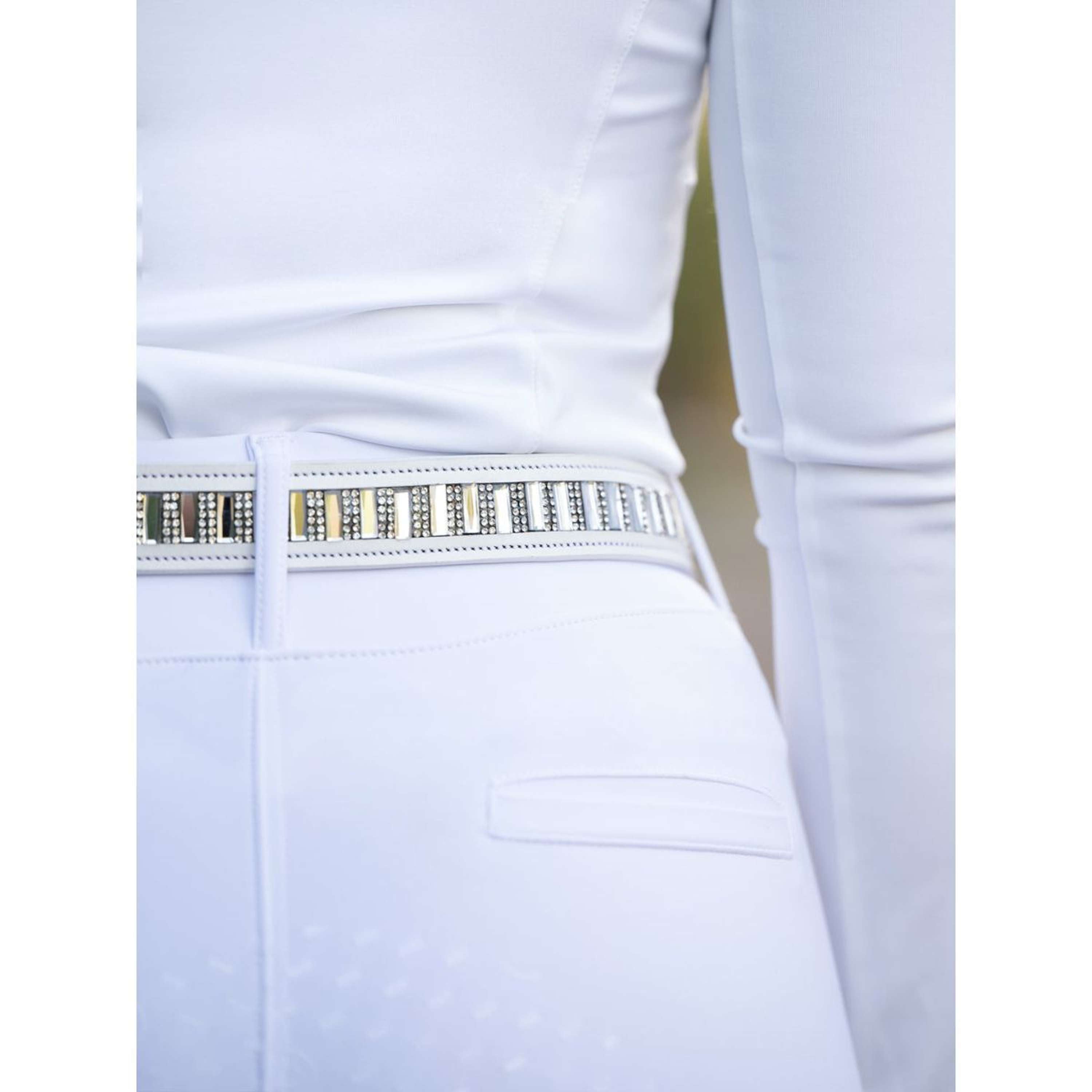 Equestrian Stockholm Belt Contest White