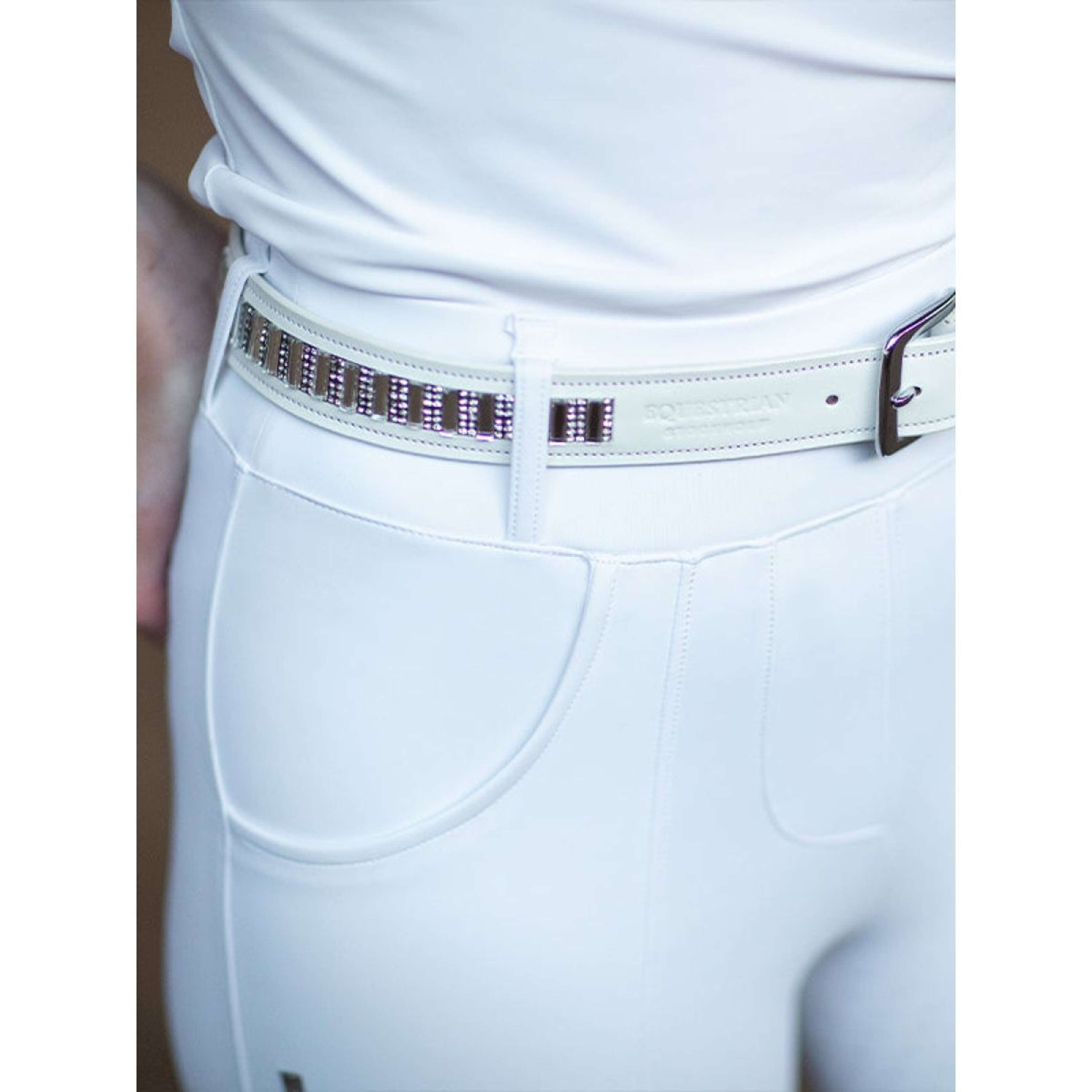 Equestrian Stockholm Belt Contest White