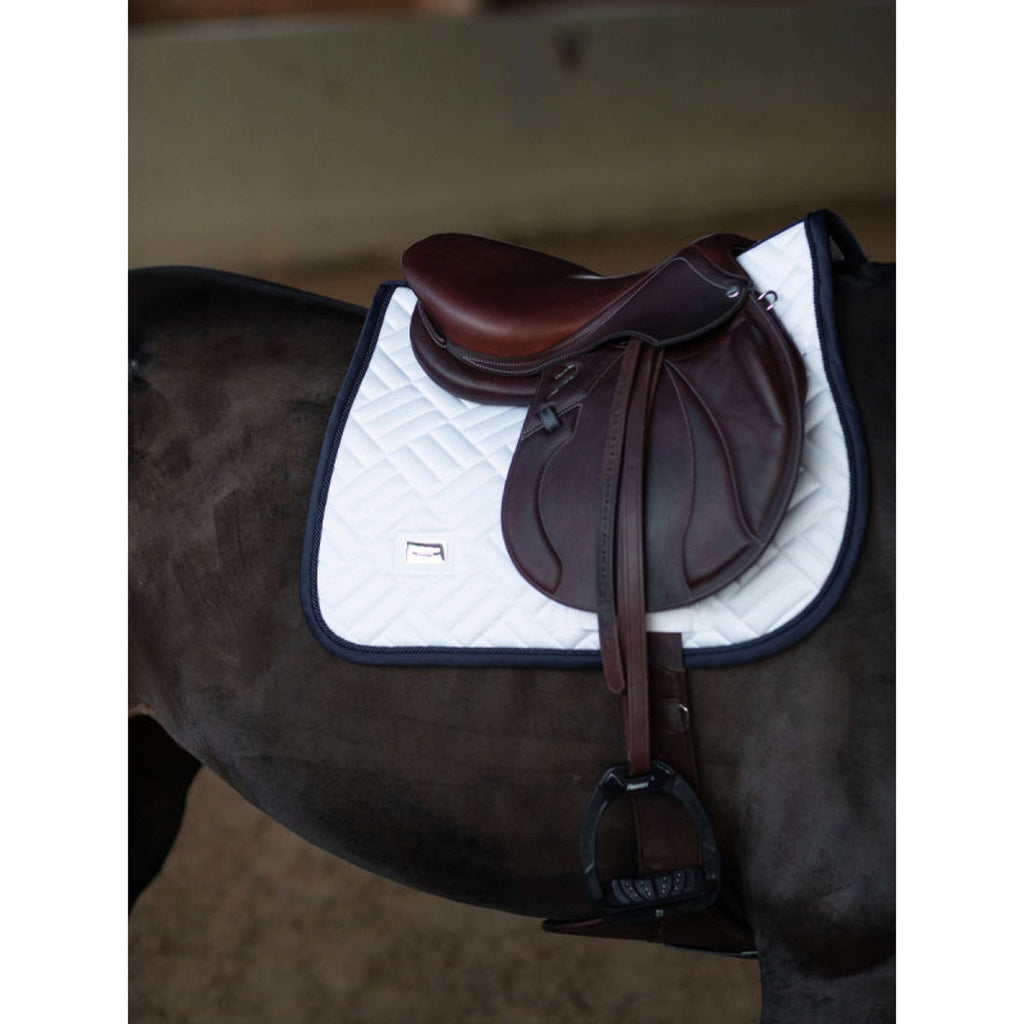 Equestrian Stockholm Saddlepad Modern Jumping White/Navy