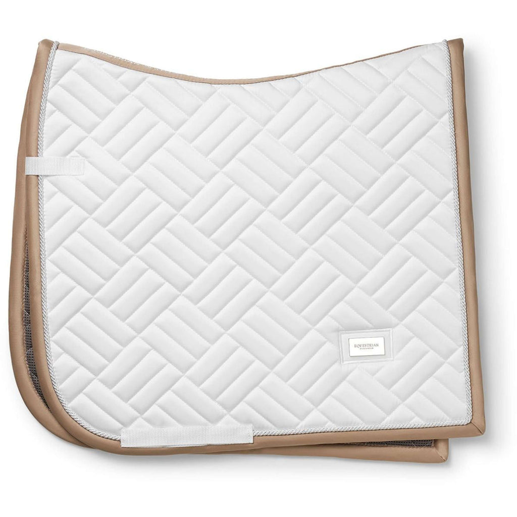 Equestrian Stockholm Saddlepad Modern Dressage White Sand