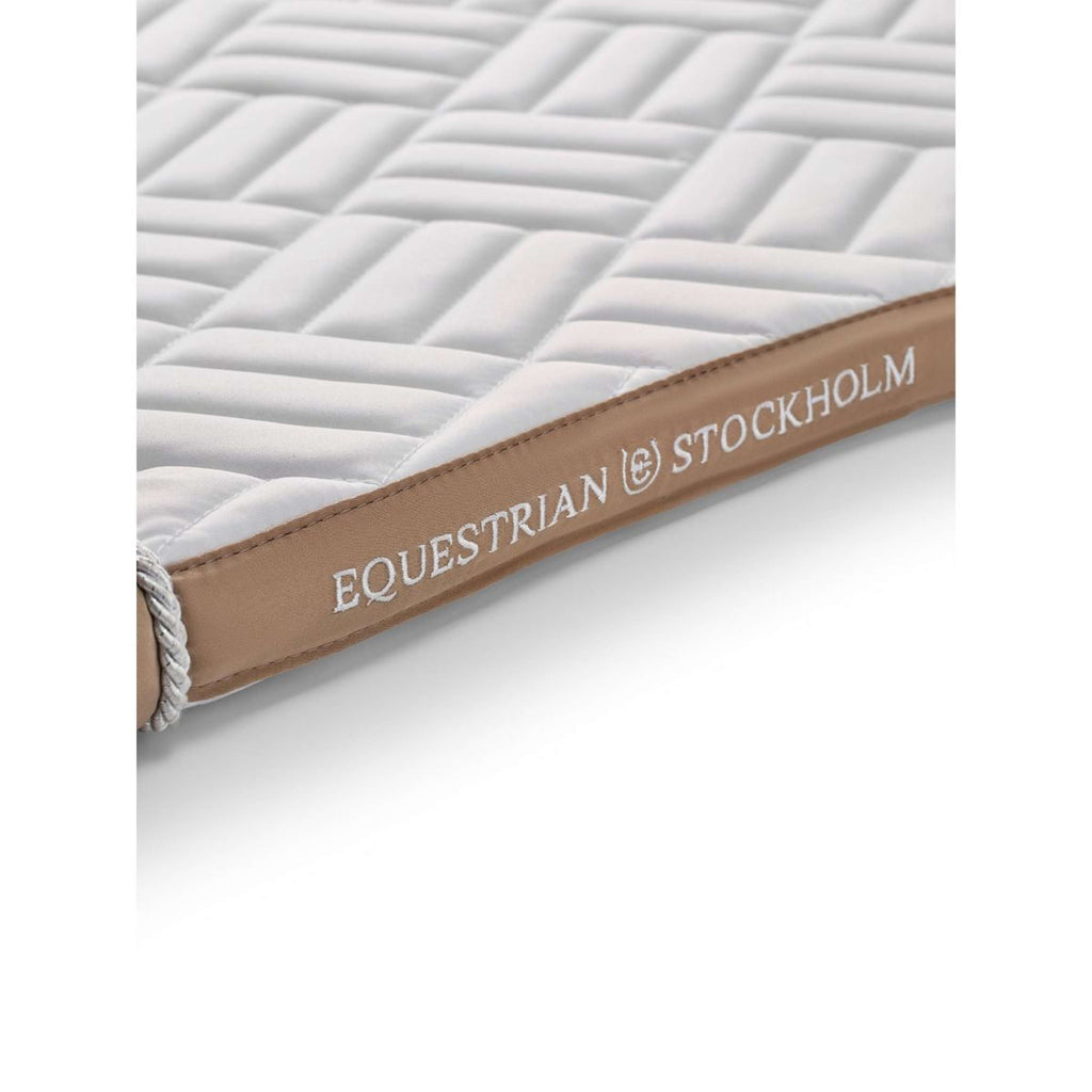 Equestrian Stockholm Saddlepad Modern Dressage White Sand