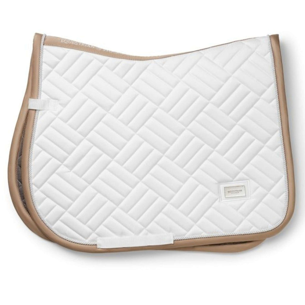 Equestrian Stockholm Saddlepad Modern Jumping White Sand