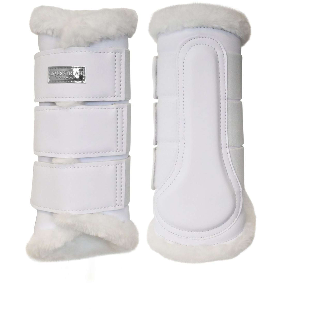 Equestrian Stockholm Leg Protectors White Silver