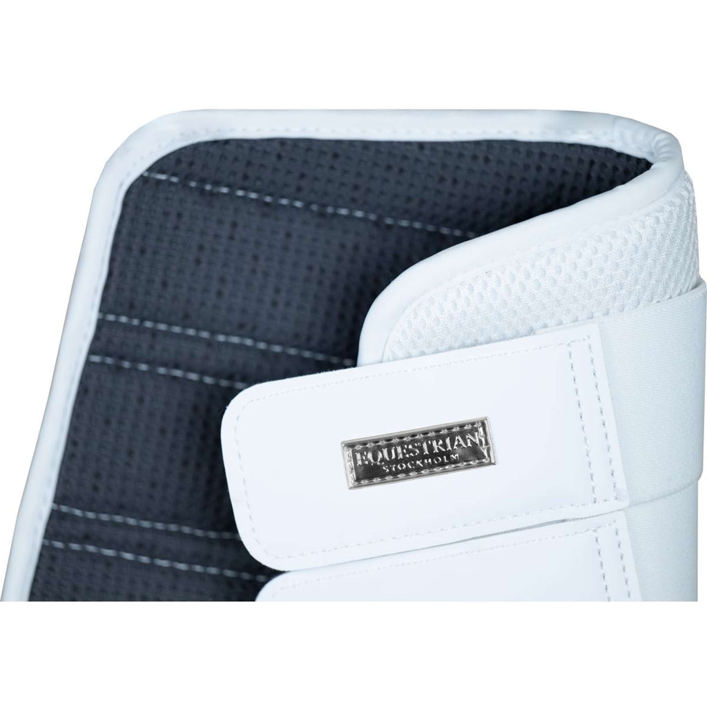 Equestrian Stockholm Leg Protectors Classic Mesh White Silver