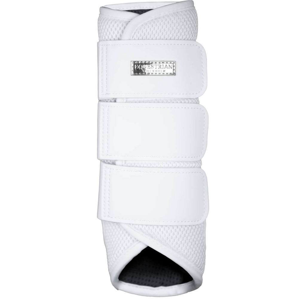 Equestrian Stockholm Leg Protectors Classic Mesh White Silver