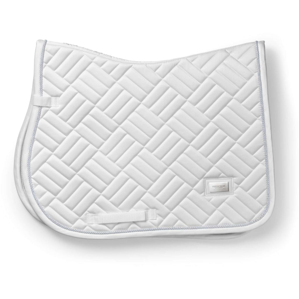 Equestrian Stockholm Saddlepad Modern Jumping White Silver