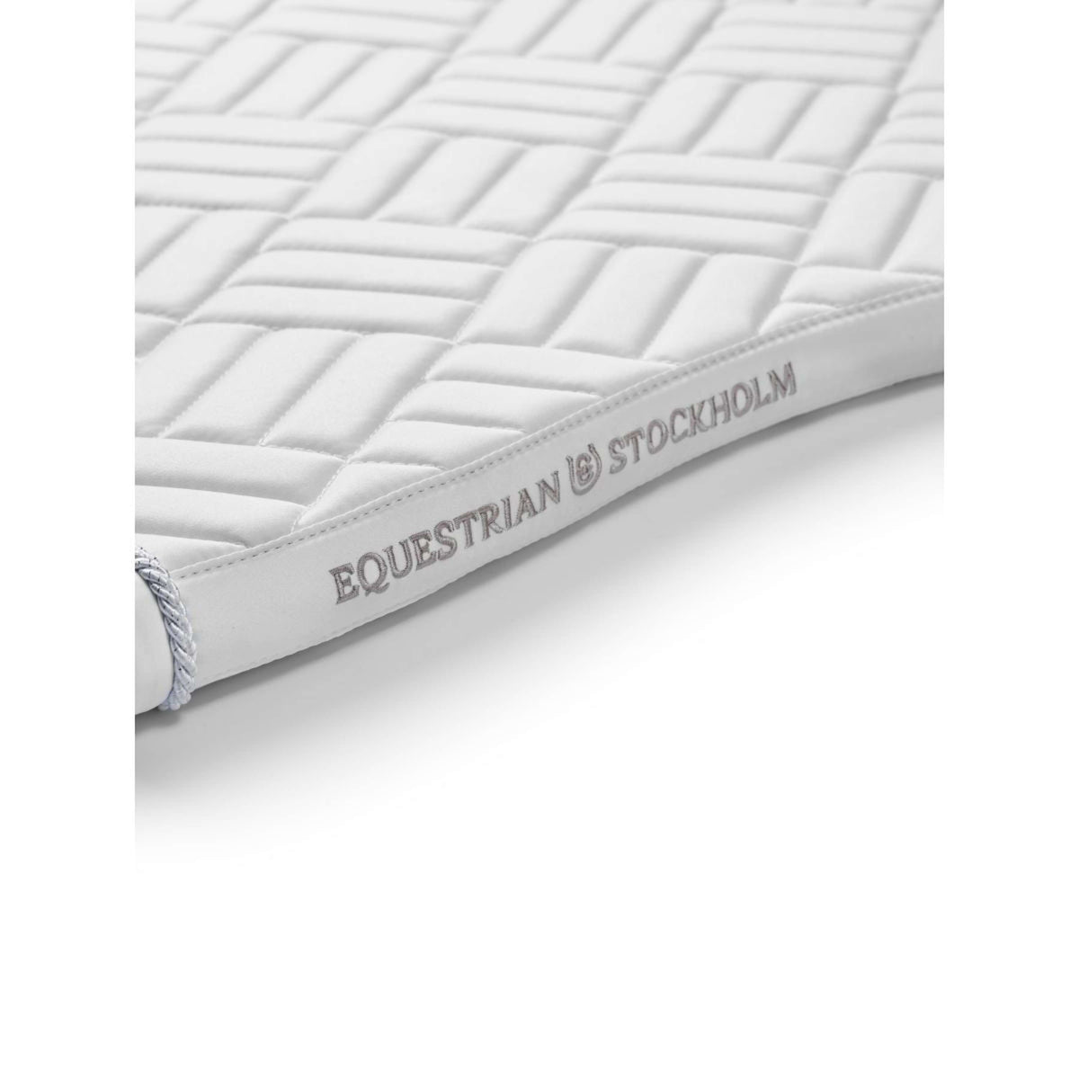 Equestrian Stockholm Saddlepad Modern Jumping White Silver