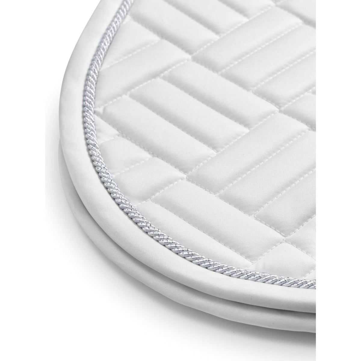 Equestrian Stockholm Saddlepad Modern Jumping White Silver