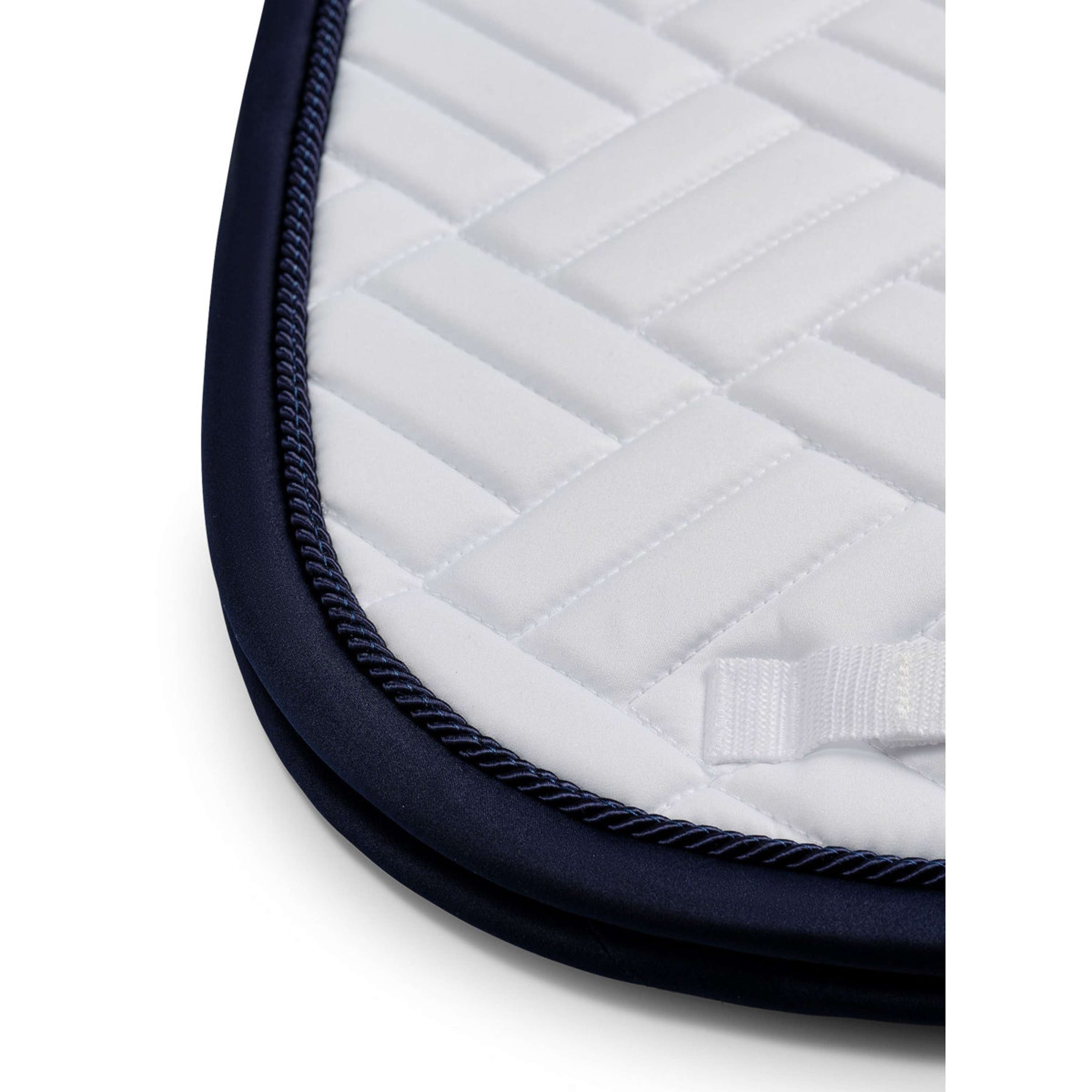 Equestrian Stockholm Saddlepad Modern Dressage White/Navy