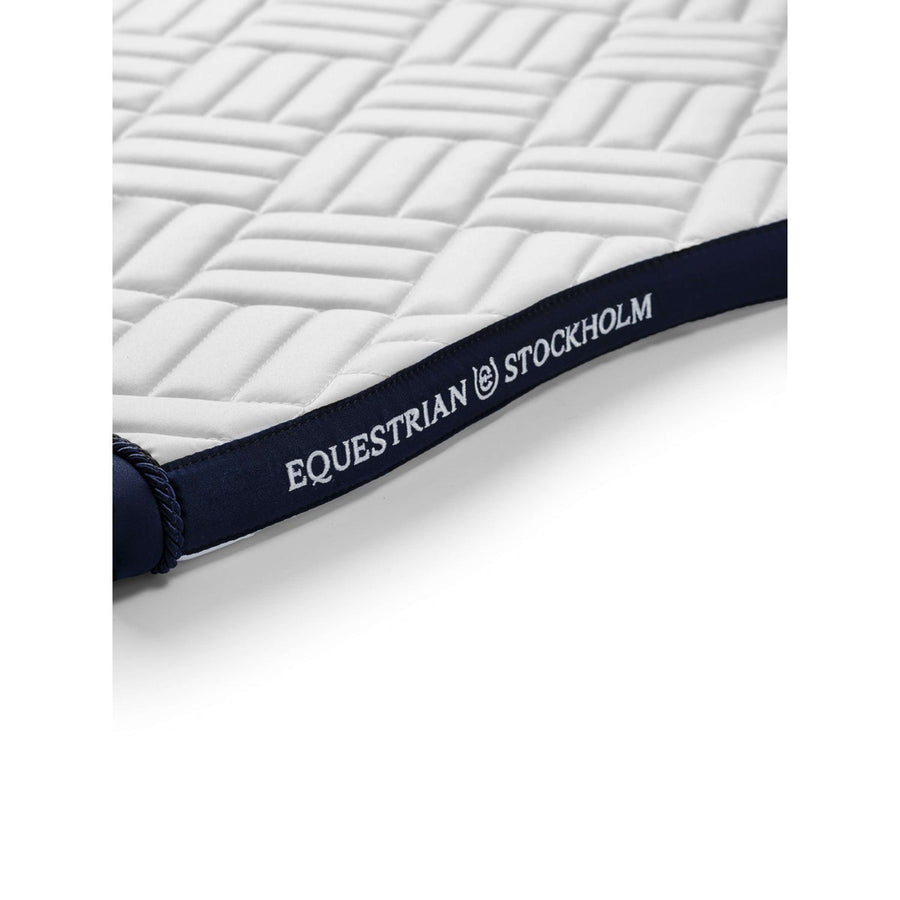 Equestrian Stockholm Saddlepad Modern Jumping White/Navy