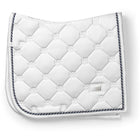 Equestrian Stockholm Saddlepad Dressage White Silver