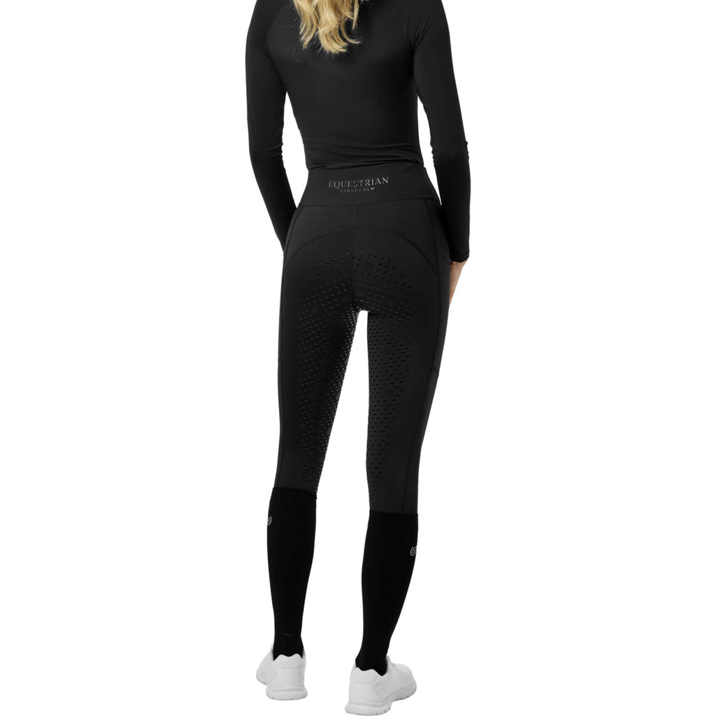 Equestrian Stockholm Winter Riding Legging Movement Full Grip Black