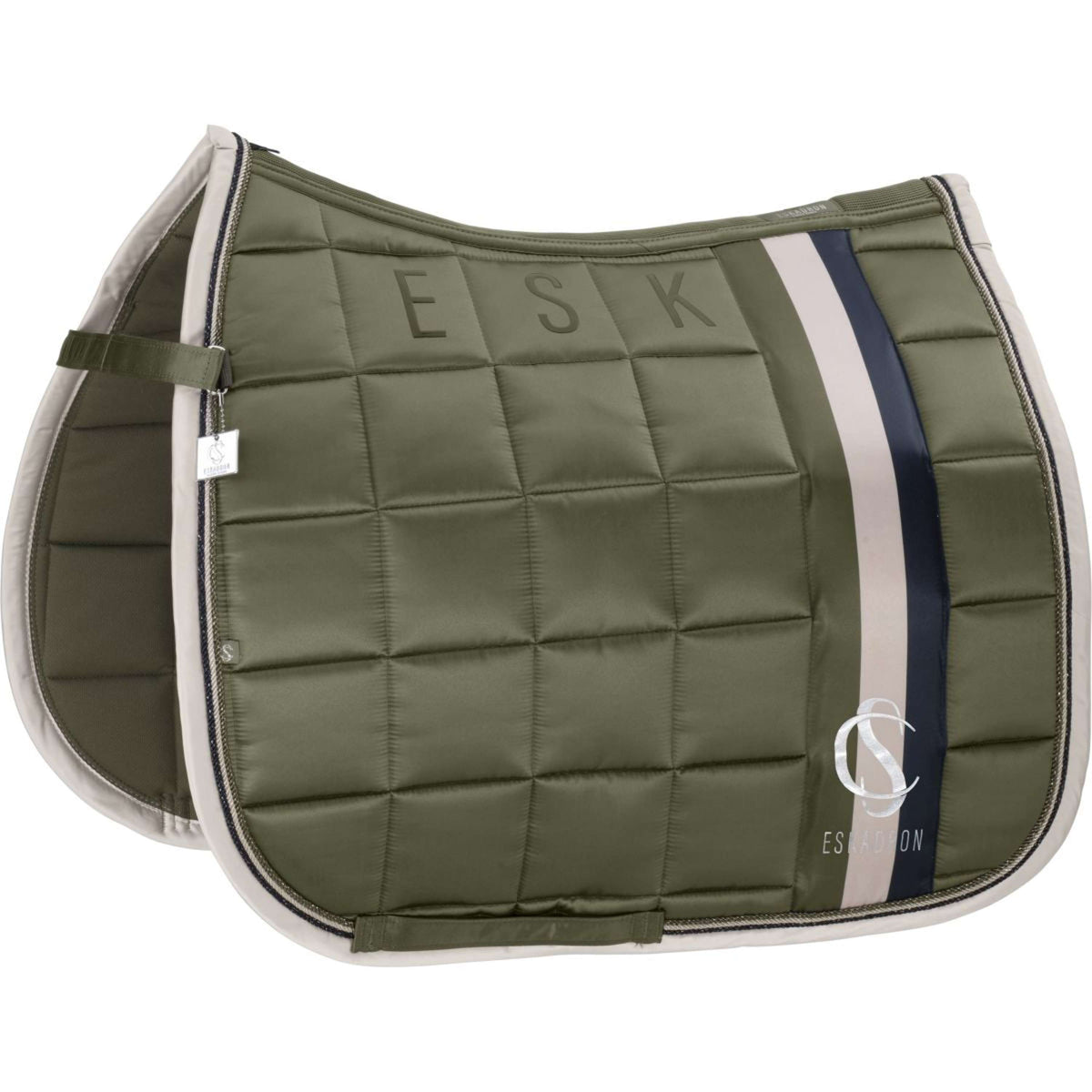 Eskadron Saddlepad Classic Sports Big Square Mattgloss Shetty General Purpose Dusty Olive