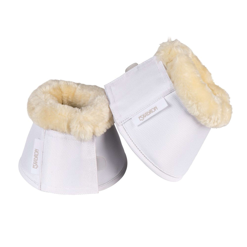 Eskadron Bell Boots Fake Fur White