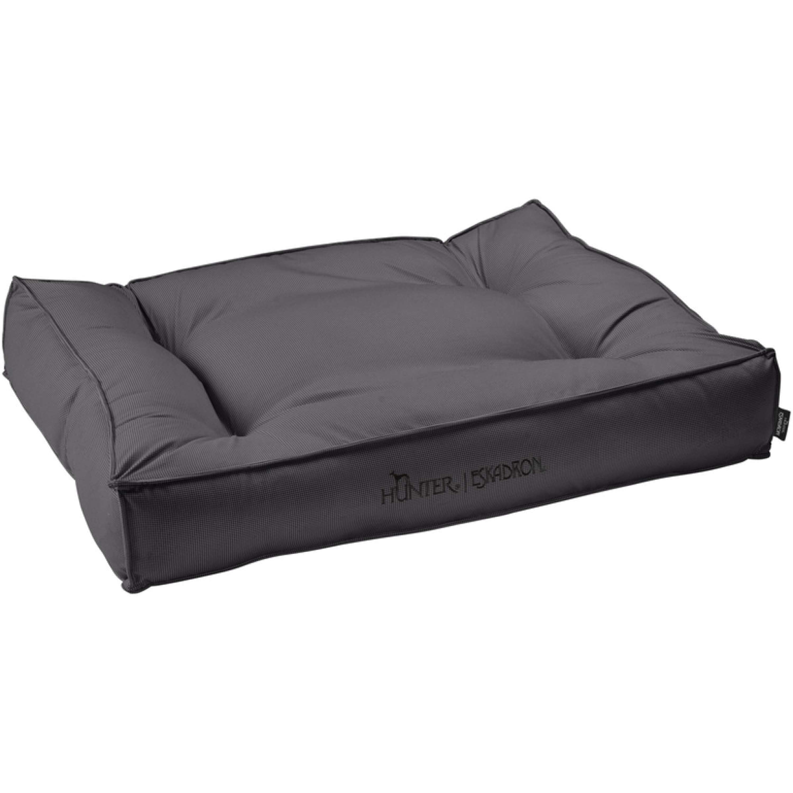 Hunter x Eskadron Dog Bed Chester Anthracite checked