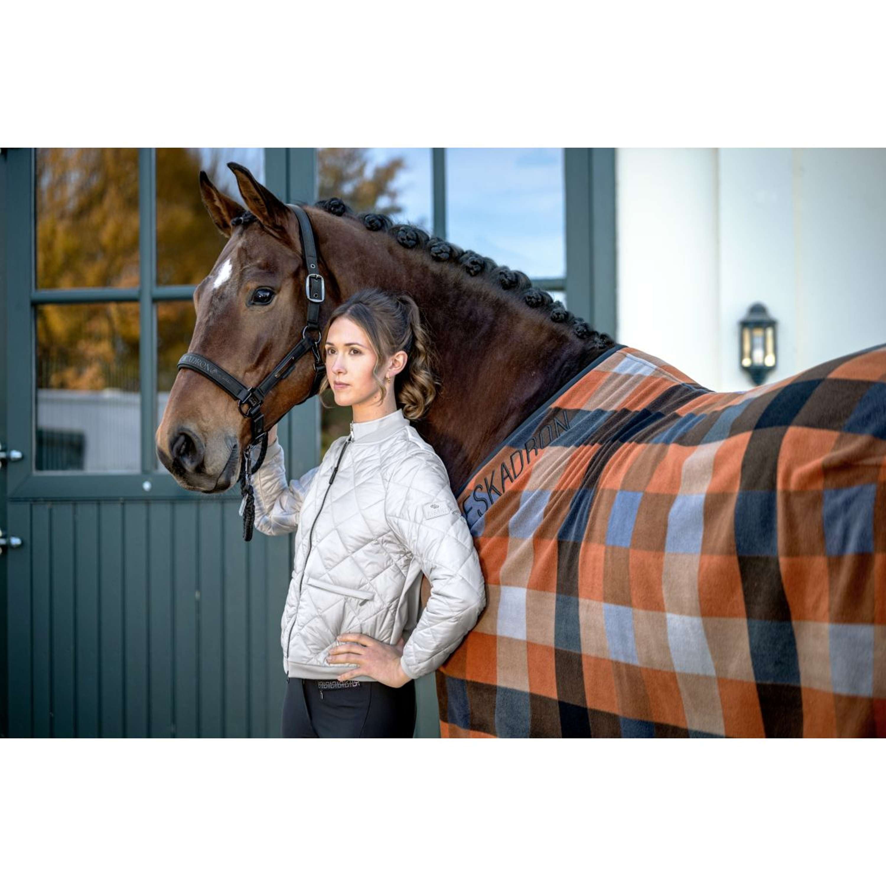 Eskadron Sweat Rug Platinum '26 Check Black/Pale/Amber