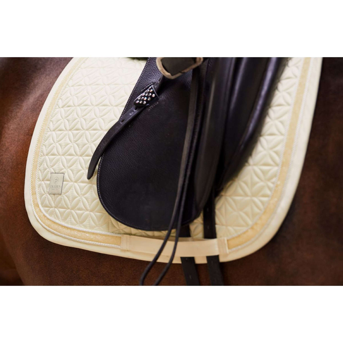 Eskadron Saddlepad Platinum Pure Mattgloss Jewel Dressage Sunflower