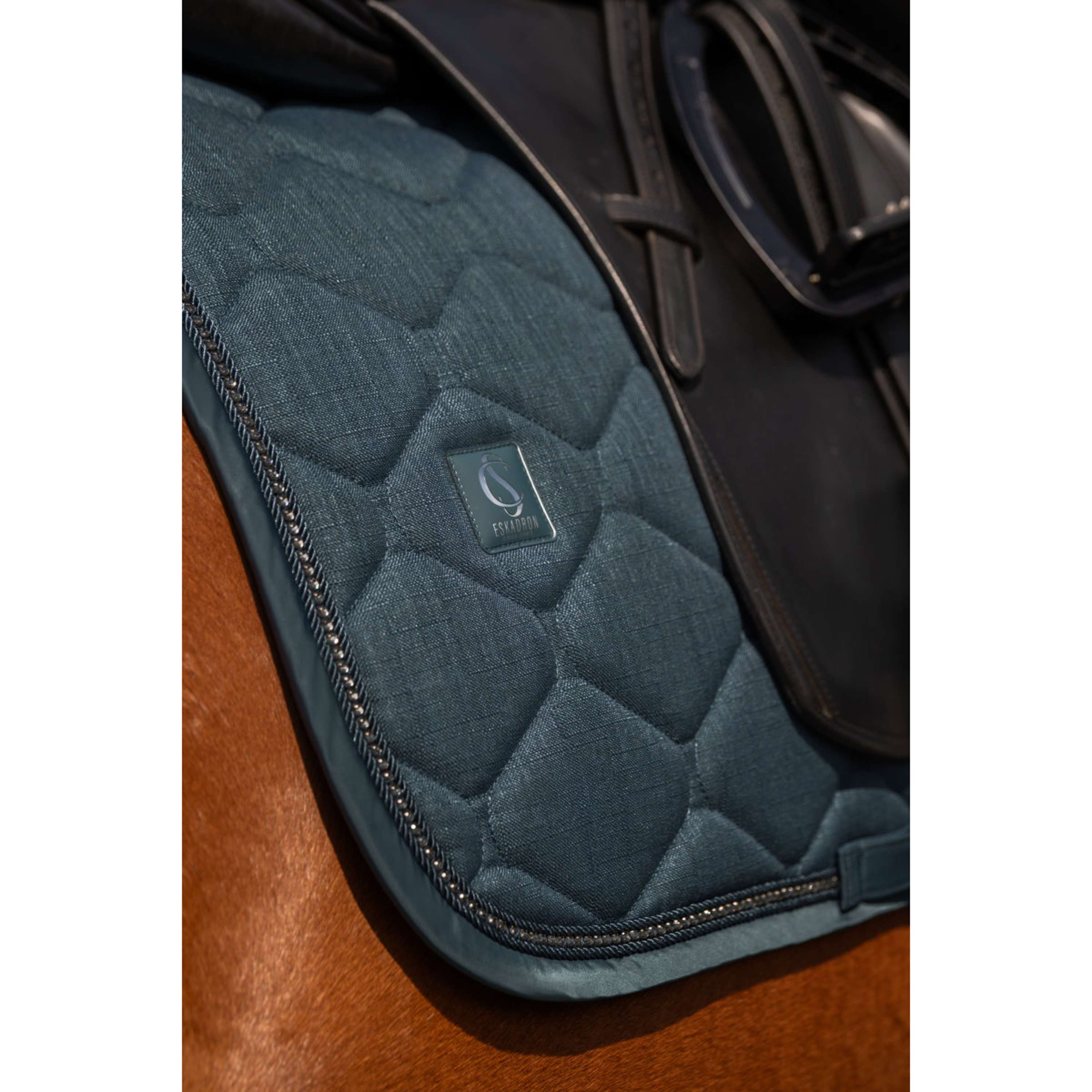 Eskadron Saddlepad Classic Sports Bouclé Crustal Dressage Ocean