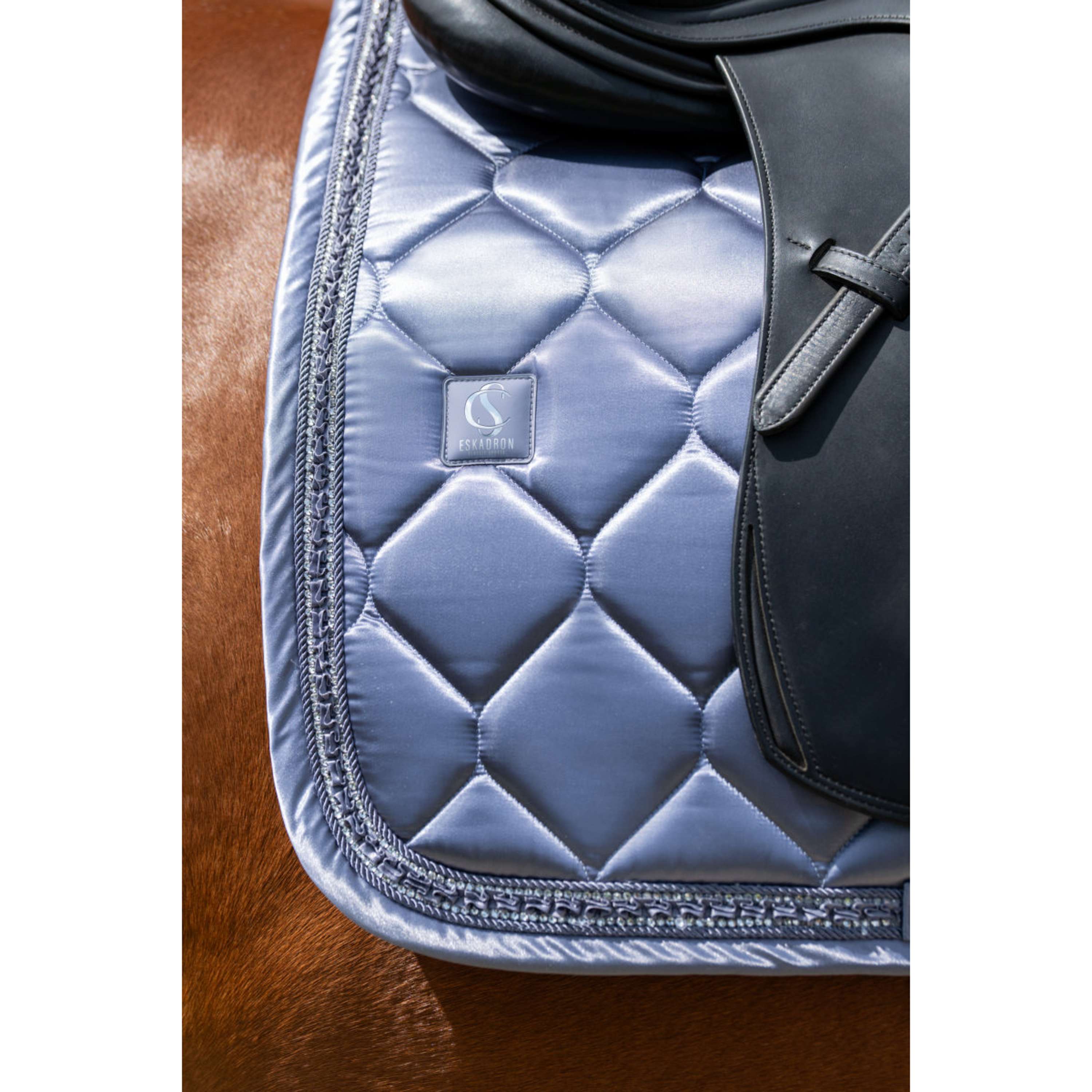 Eskadron Saddlepad Classic Sports Satin Frills Dressage Orchid