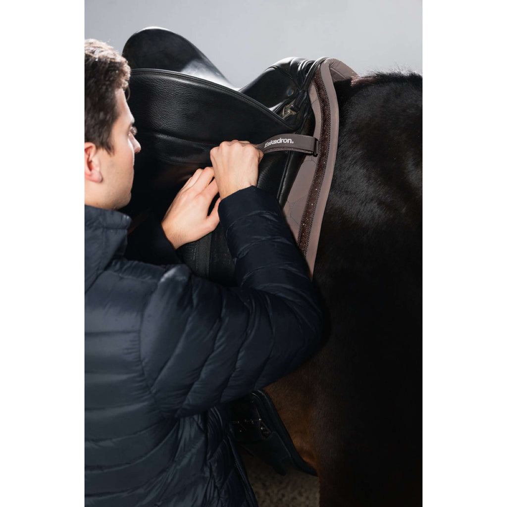 Eskadron Saddlepad Dynamics Silk Jewel Dressage Powdertaupe