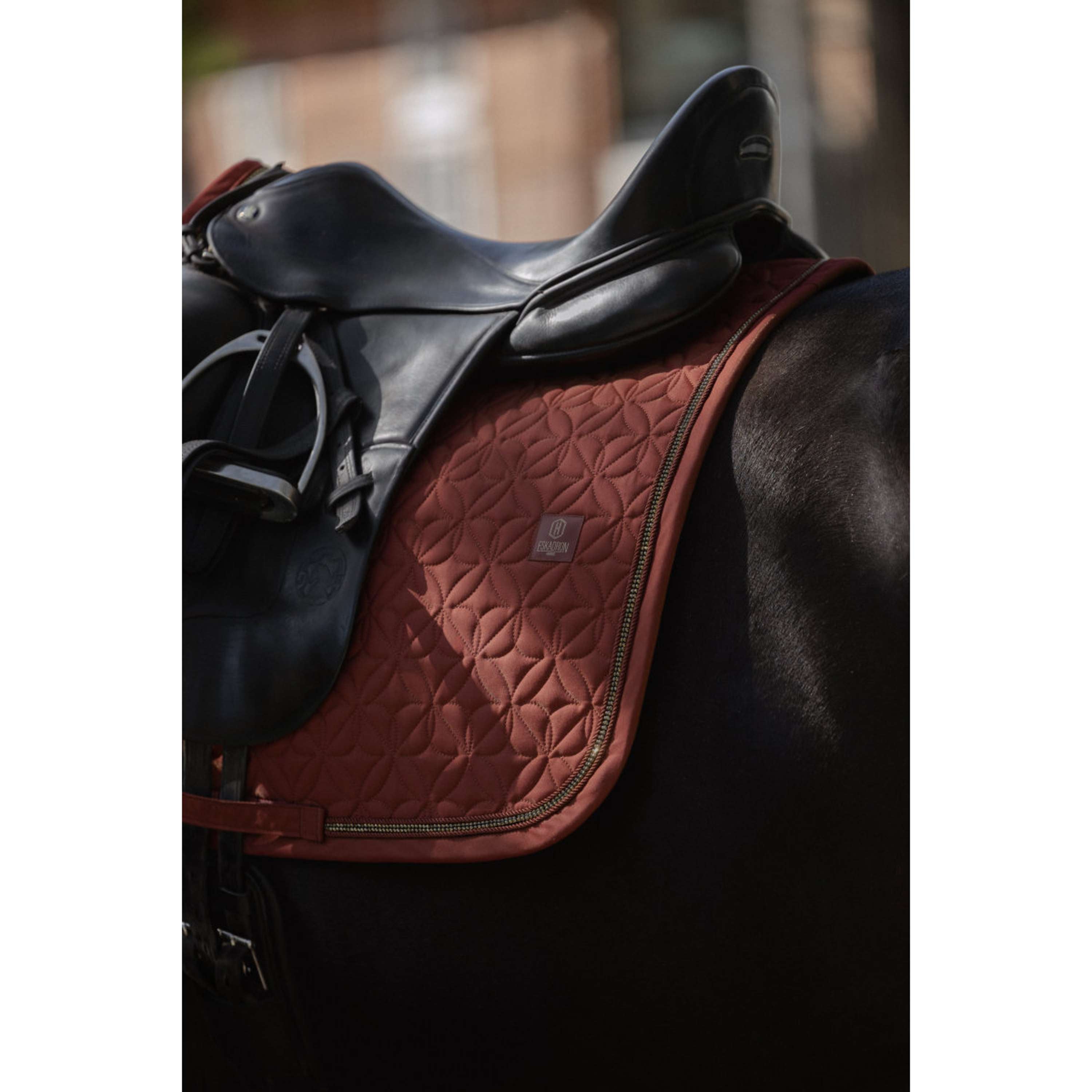 Eskadron Saddlepad Heritage Glam Crystal Dressage Merlot