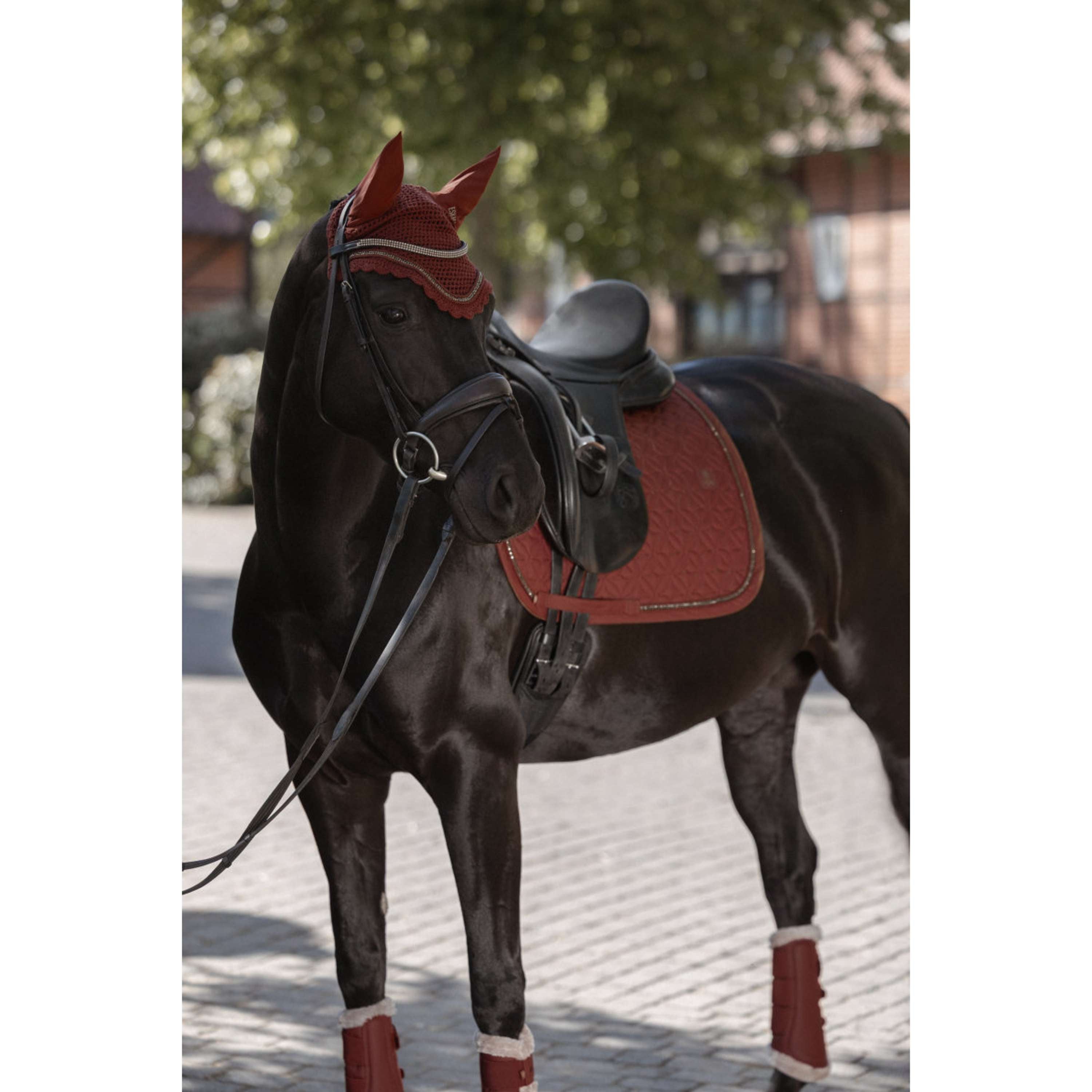 Eskadron Saddlepad Heritage Glam Crystal Dressage Merlot