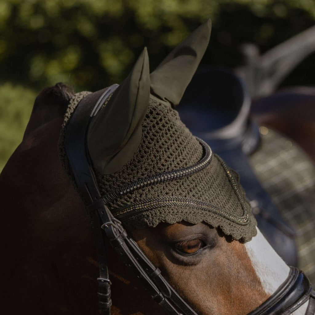 Eskadron Ear Bonnet Heritage Crystal Deep Moss