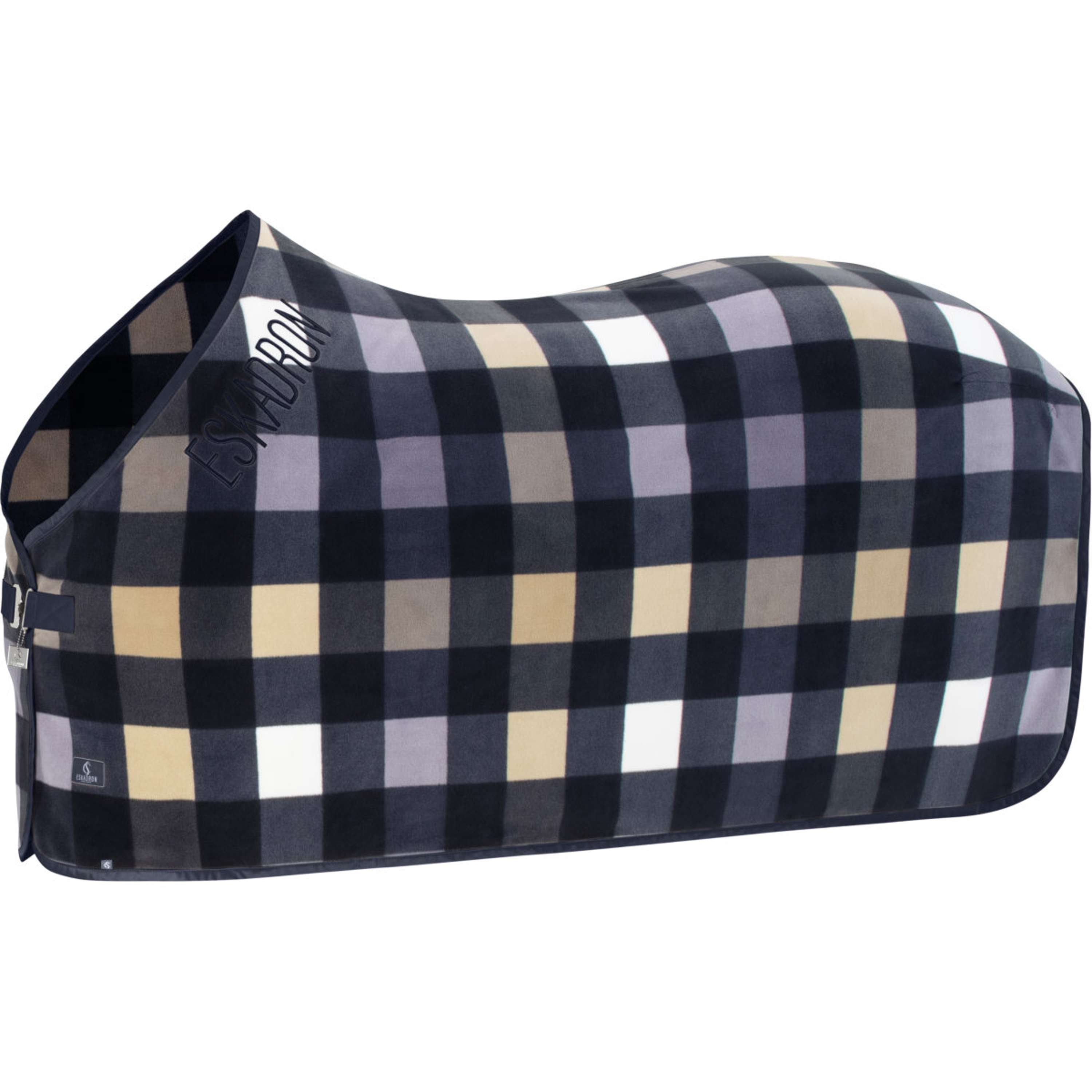Eskadron Fleece Rug Classic Sports with diamond pattern Navy/Sierra/Orchid